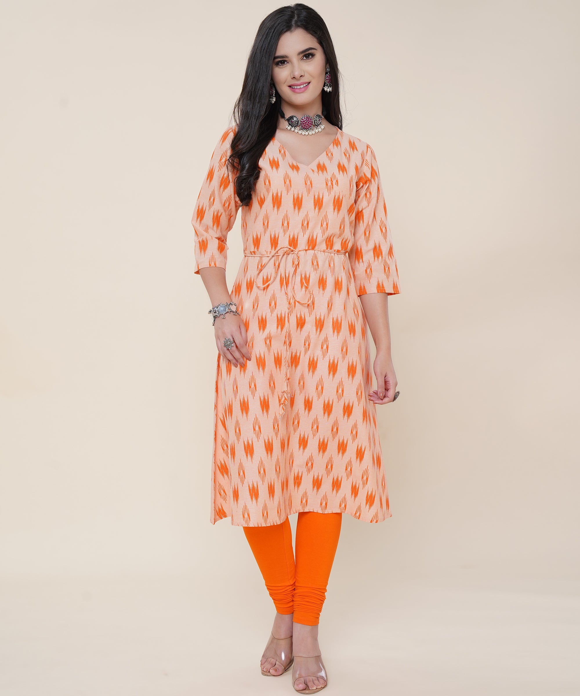 Orange Kurtas - Buy Trendy Orange Kurtas Online in India | Myntra